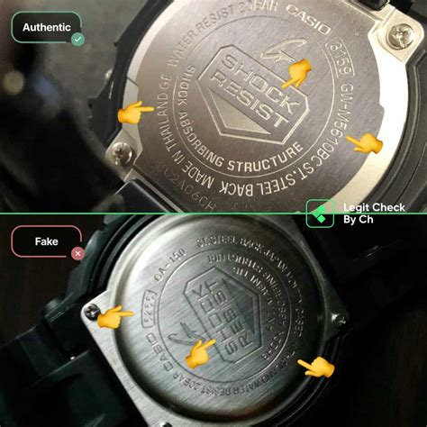 original vs fake casio watch|casio authenticity check.